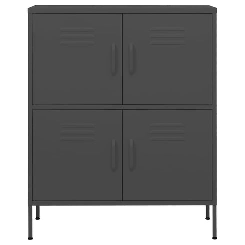 Lady Jillian -  Storage Cabinet Anthracite 80x35x101,5 cm Steel - Model 1